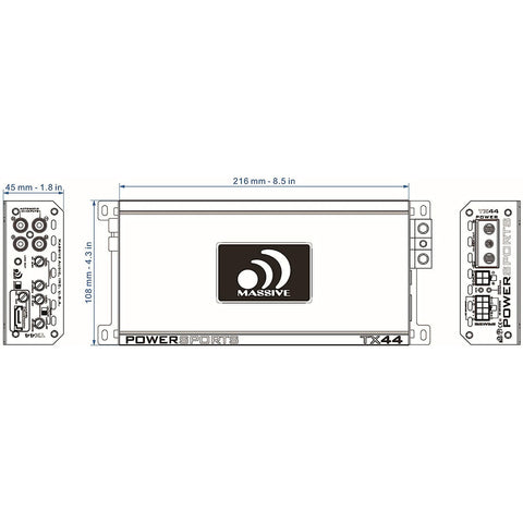 Massive Audio TX44 Amplifier