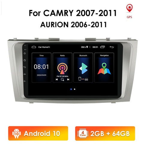 9 inch 2.5D Android 10 CAR DVD Radio Multimedia Player For Toyota Camry 2007 2008 2009 2010 2011 Navigation gps