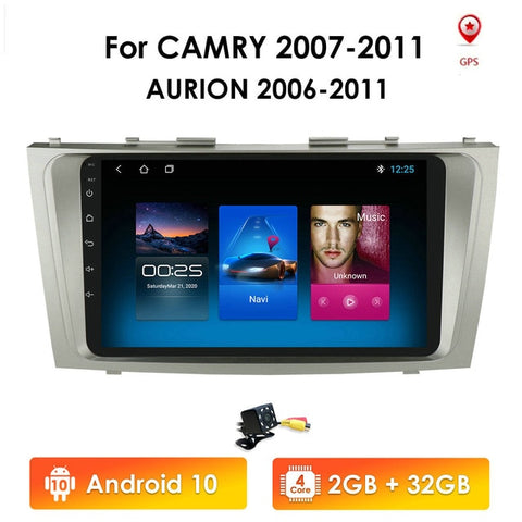 9 inch 2.5D Android 10 CAR DVD Radio Multimedia Player For Toyota Camry 2007 2008 2009 2010 2011 Navigation gps