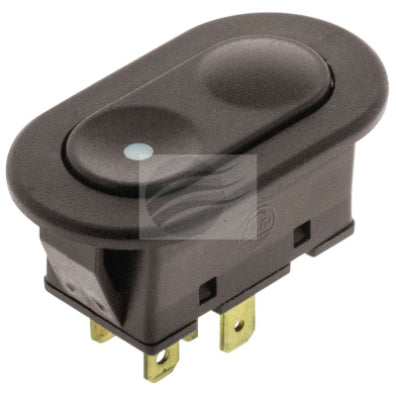 POWER WINDOW SWITCH UNIVERSAL SINGLE 6 PIN ORANGE ILLUMINATION (ESW0003)