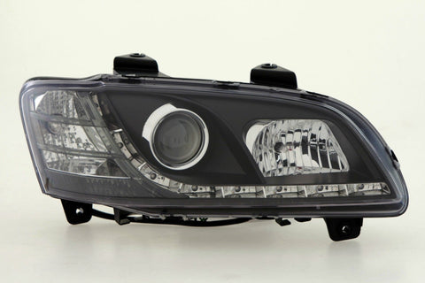 Holden Commodore VE (series 2) DRL LED projector headlights BLACK