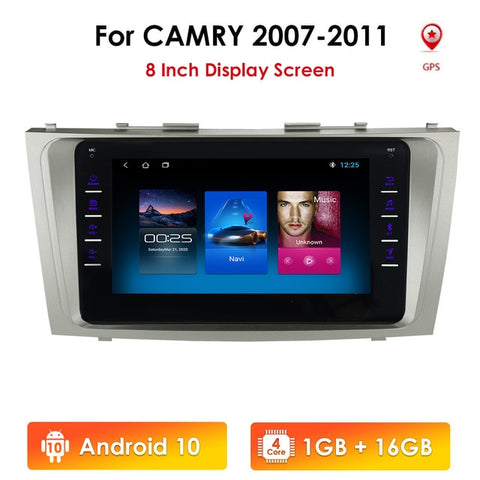 9 inch 2.5D Android 10 CAR DVD Radio Multimedia Player For Toyota Camry 2007 2008 2009 2010 2011 Navigation gps